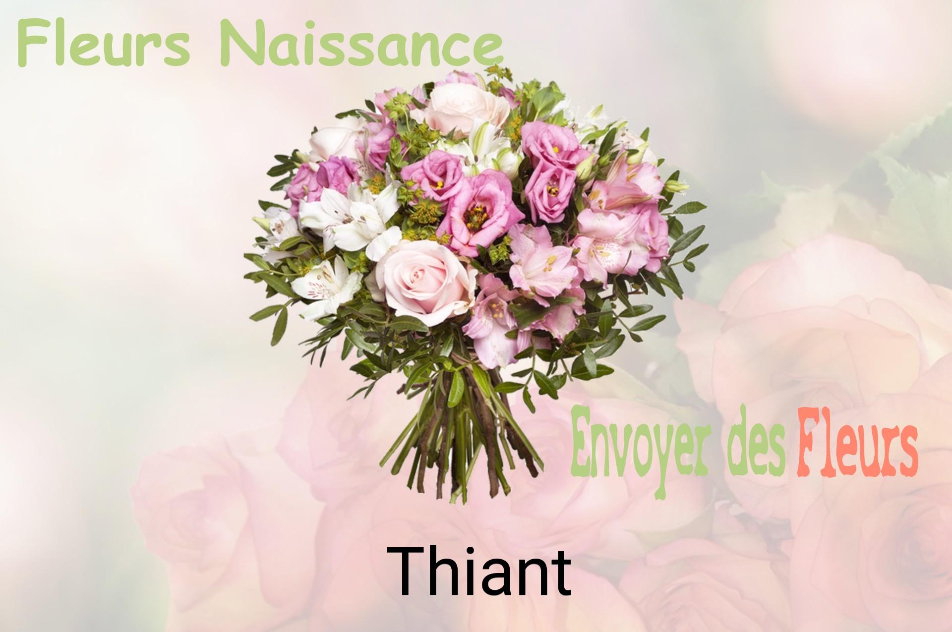 Bouquet de fleurs de naissance livré à Thiant